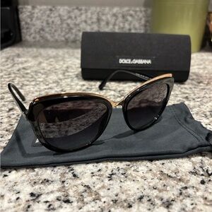 Dolce & Gabbana Black Designer Sunglasses